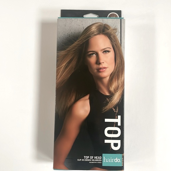 7 PIECE BUNDLE BOX Hair topper, Hair Bangs and messy buns all brand new! - Picture 2 of 16